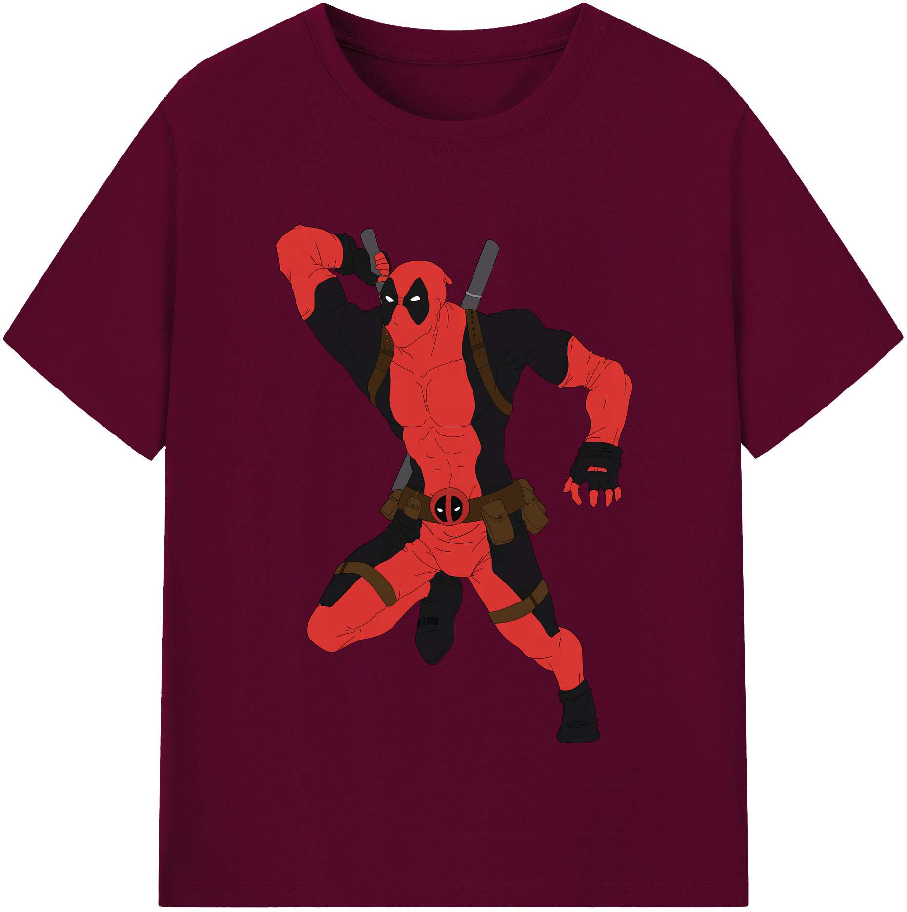 （画像用） Deadpool デッドプール レディースカジュアルプリントTシャツ（綿100％）